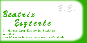 beatrix eszterle business card